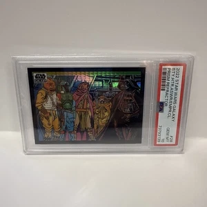 2022 Topps Star Wars Galaxy Refractor Prism /75 Bounty Hunters Vader #28 PSA 10 - Picture 1 of 2