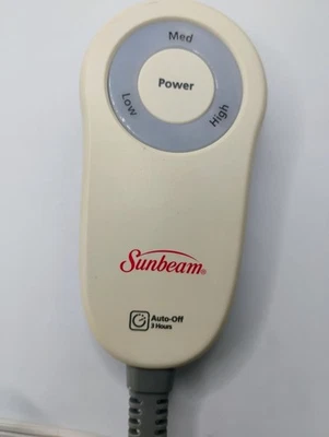 Controlador de controle de cobertor aquecido elétrico Sunbeam Style M85AP 3 pinos testado - Imagem 1 de 4