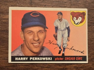 1955 Harry Perkowski #184 Cubs EX - Image 1 of 2