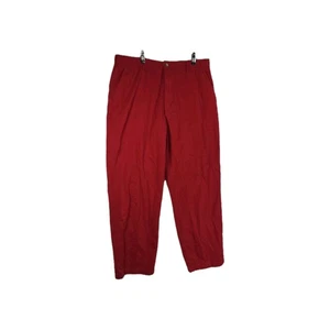 Vintage Chaps Ralph Lauren Pants Mens 36x30 Red NWT Workwear Preppy - Picture 1 of 14
