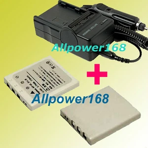 NUEVO Paquete de Batería + Cargador para Fuji FinePix Z1 Z2 Z3 Z5FD Z5 NP-40 NP40 Digital - Imagen 1 de 3