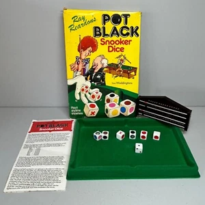 Vintage Ray Reardon's Pot schwarz Snooker Würfelspiel komplett verpackt Addingtons 1980 - Bild 1 von 18
