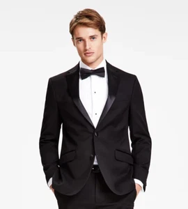 NEW Kenneth Cole Reaction Ready Flex Slim Fit Men's Tuxedo Jacket Black 36 R - Picture 1 of 2