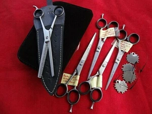 4 x BALL BEARING_2 x 6" + 7" + 6.5" Hairdressing Scissors / KEYS & FREE Thinning - Foto 1 di 12