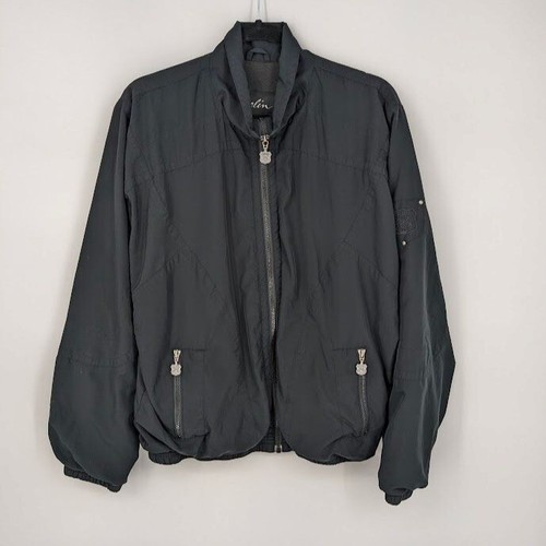 VETEMENTS Giacca a vento vintage Kaelin full zip donna taglia L pista giacca atletica retrò anni 90