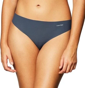 Calvin Klein Women’s Invisibles Seamless Thong Panty, Speakeasy, Medium - Picture 1 of 2