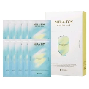 Leaders Mela-Tox Mask Pack 10ct/Brihtening/Glow Skin/Dark Spots/Sensitive Skin - Picture 1 of 12