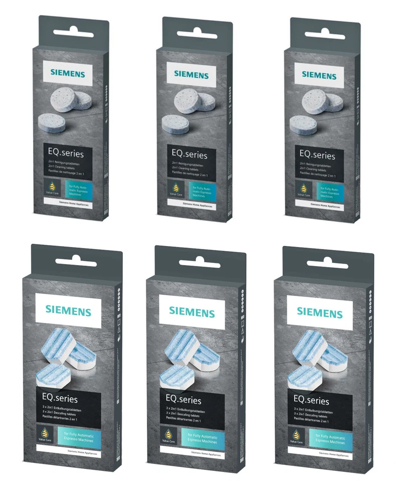 SIEMENS EQ.series TZ80002 Hausgeräte Entkalkungstabletten - 3-er Set (00311821)