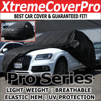 AUDI Q3 2016 2017 2018 2019 2020 2021 CUBIERTA DE COCHE TRANSPIRABLE CON BOLSILLO ESPEJO NEGRO Foto 1 de 4