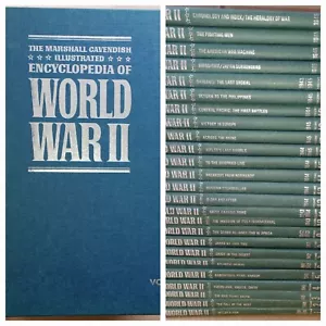 1972 COMPLETE SET (25) The Marshall Cavendish Illustrated Encyclopedia of WW2 - Picture 1 of 4