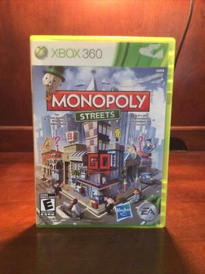 Monopoly Streets (Xbox 360, 2010) Complete w/ Manual Tested  CIB Family Game EUC - Image 1 of 3