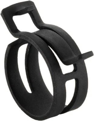 Mikalor Spring Band Hose Clip Black Radiator Fuel Pipe Clamp DIN 3021 Heavy Duty - Image 1 of 3
