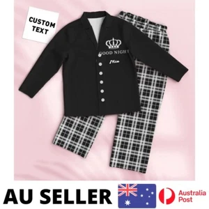 Personalised Custom Name Pyjama Pajama Set - AU Stock - Picture 1 of 8