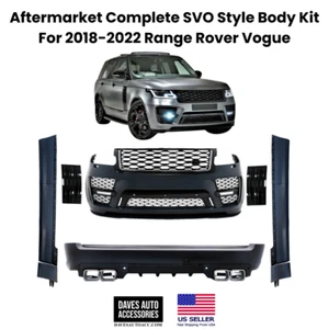 For 2018-2022 Range Rover SVO Style Body Kit Front & Rear Bumper & Grille & Tips - Picture 1 of 11