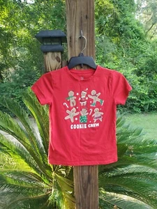 Holiday Time  Cookie Crew Red Christmas T-Shirt Size L (12-14) NWTS - Picture 1 of 4
