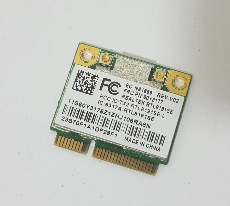 Wlan Wifi Realtek 60Y3177 RTL8191SE für Lenovo ThinkPad Edge 15 50 14 40 uvm. - Bild 1 von 1