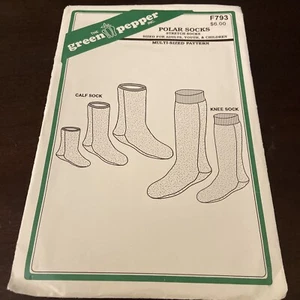 The Green Pepper F793 Polar Socks Child Youth & Adult Unisex Sizes Pattern - Picture 1 of 4