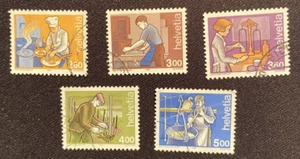 Switzerland - Industry stamps 843, 843A, 844, 846, and 847 Used - Picture 1 of 1