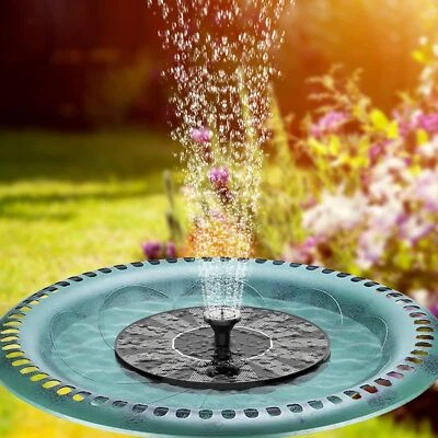 Ø13cm Solar Springbrunnen Solar Schwimmender Fontäne  für Gartenteich Fontäne - Bild 1 von 4