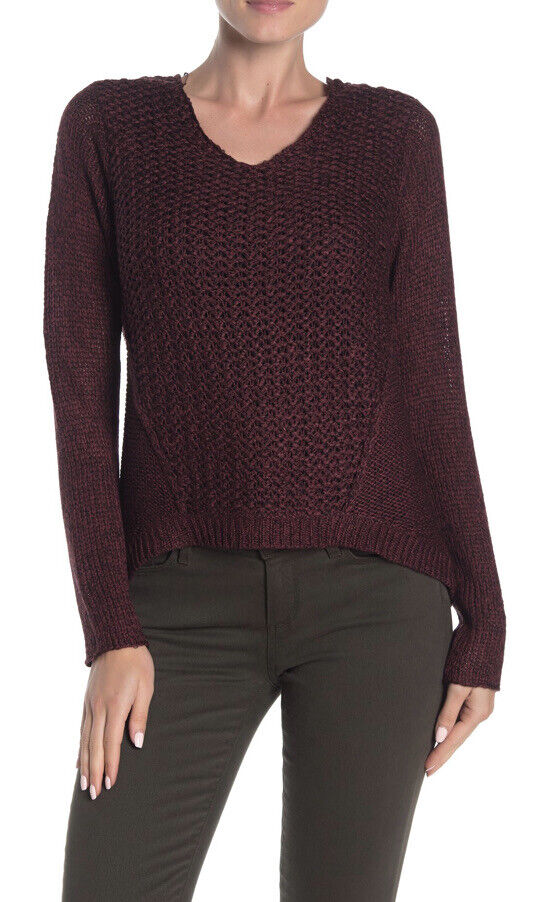Abound Textured Crew Neck Knit Sweater sz L Ivory Wool Blend NWT $35 | eBay