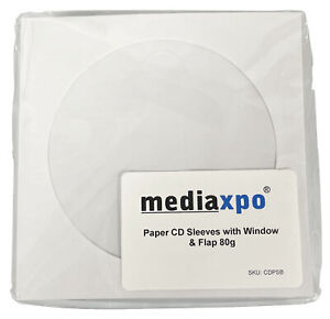 Paper CD Sleeves with Window & Flap Lot