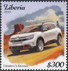 CITROEN C5 AIRCROSS French SUV Car Automobile Stamp (2023 Liberia)