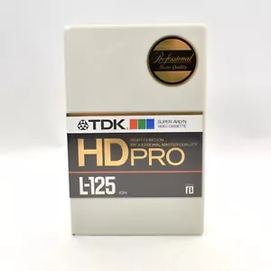 TDK Beta HD Pro L-125 hdp Cinta en Blanco de Alta Calidad Nueva - Imagen 1 de 4