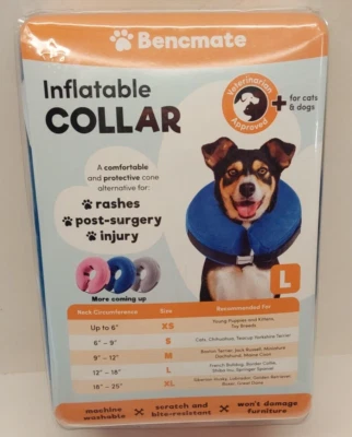 BENCMATE Protective Inflatable Collar for Dogs & Cats Pet Recovery Collar Large - Image 1 of 4
