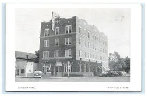 Postal Lagonda Hotel Winfield KS Kansas 1945 G2 - Imagen 1 de 2