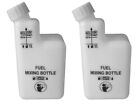 2 x Fuel Petrol Mixing Bottle 2 Stroke Oil For Strimmer Chainsaw 25:1 40:1 50:1