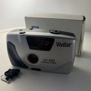 Vintage Vivitar LC600 Focus Free 35mm Film Point and Shoot Camera in Box - Picture 1 of 4