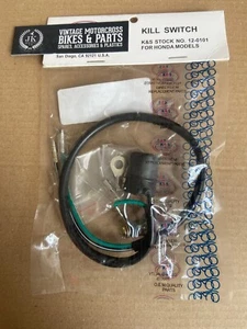 Interruptor de parada de apagado HONDA CR60 1983-84 CR80 R/RB 1980-02 CR85 R/RB 2003-04 - Imagen 1 de 2