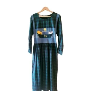 Natural Impressions Prairie Cottage Core Granny Core Dress Noah's Ark Size Med - Picture 1 of 7