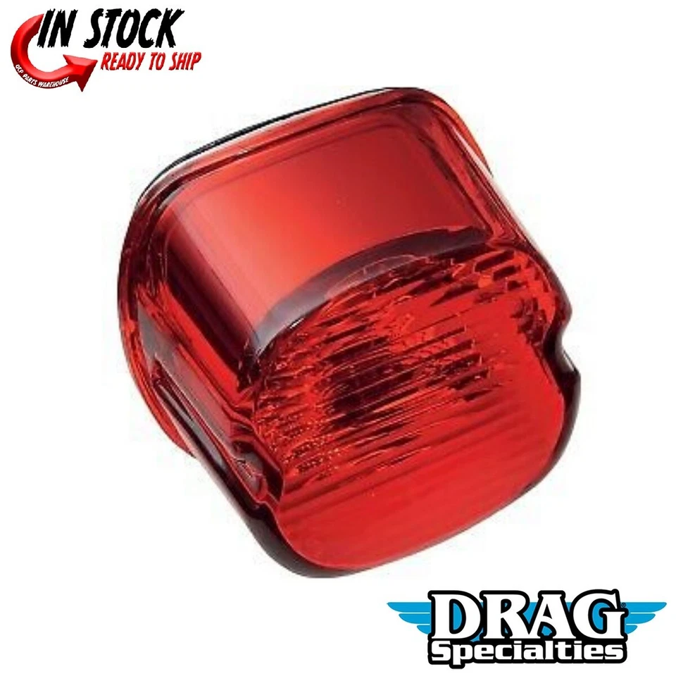 Lente de luz trasera DRAG SPECIALTIES 2010-0799 roja sin ventana de etiqueta Foto 1 de 3