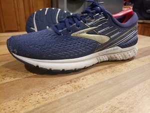 Herren Brooks Adrenaline GTS 19 Laufschuhe, Größe - 10,5 B blau und weiß - Bild 1 von 9