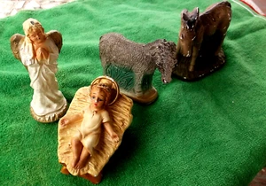 FIGURAS DE BELÉN VINTAGE DE TIZA - ALEMANIA - Imagen 1 de 4