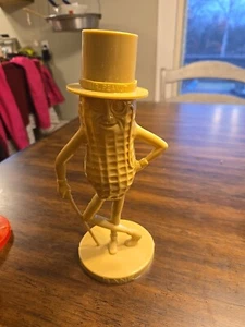 Vintage Pflanzgefäße Mr. Peanut Masot Kunststoff Münzbank 1950er braun 8,5" hoch USA - Bild 1 von 5
