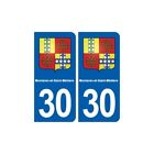 30 Montaren-Et-Saint-Médiers Blason Ville Autocollant Plaque Stickers
