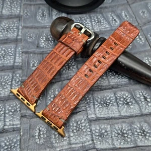 Cinturino orologio pelle esotica per Apple Watch misura 42/44/45mm - Foto 1 di 12