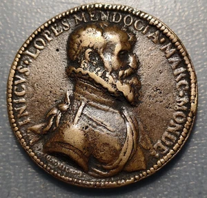 IÑIGO LOPEZ DE MENDOZA MARQUEZ DE MONDEJAR VIRREY DE NAPOLES BATALLA TUNEZ - Picture 1 of 2
