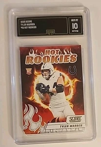 Tyler Warren 2025 Score Hot Rookies Indianapolis Colts GMA Graded Gem Mint 10 - Bild 1 von 2