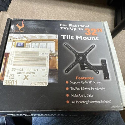 Verge Flat Panel Tv Fixed Wall Mount Up To 32 Inches - NEW open box - Image 1 of 4