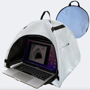 Laptop Sunshade Tent & Bag Portable Case for Working Outside | Anti-Glare | W... - Bild 1 von 9