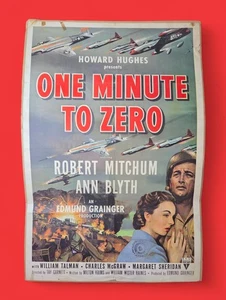 1952 One Minute to Zero Movie Poster Robert Mitchum Ann Blyth Howard Hughes RKO - Picture 1 of 12