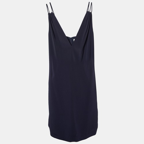 UNDERCOVER Victoria Victoria Beckham Mini Abito Blu Navy Scollo a V Tuffo M