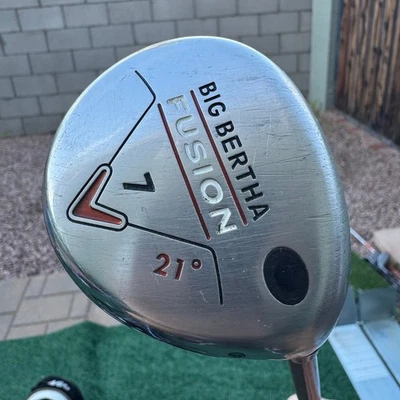 Callaway Big Bertha Fusion 7 Madera Grafito Eje 21° Loft 55-Rígido Flex 41.5" Foto 1 de 4