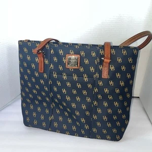 Dooney & Bourke Navy Blue Bag Logo - Picture 1 of 12