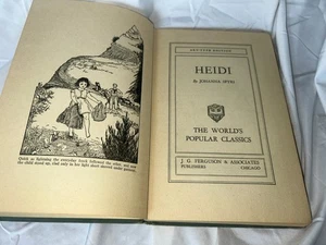 Vtg Rare Art Type Illustrated 1939 Heidi Johanna Spyr - HC, no dust cover - Picture 1 of 7