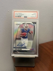 2024 Panini Prizm #362 Keon Coleman Silver Auto PSA 10 - Picture 1 of 2