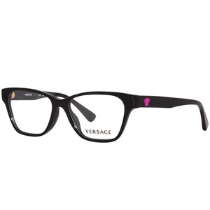 Anteojos rectangulares de plástico negro Versace VK 3003U GB1 48 mm - Imagen 1 de 3